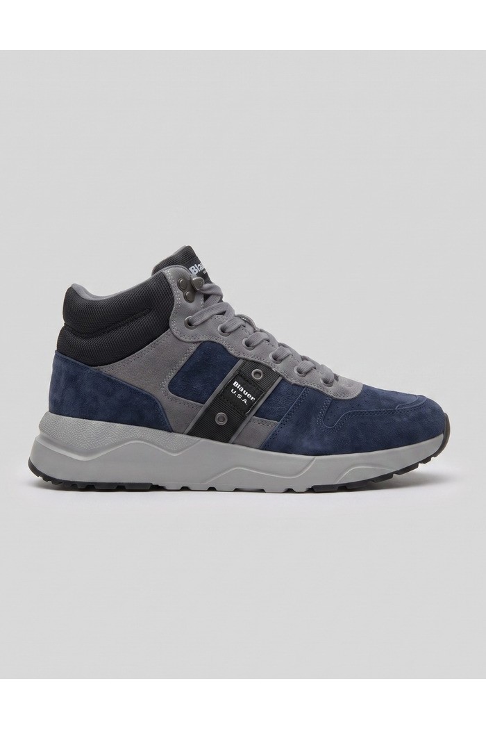 Blauer sneaker mid con scudetto OZARK04/NUS [c6a1d42b]