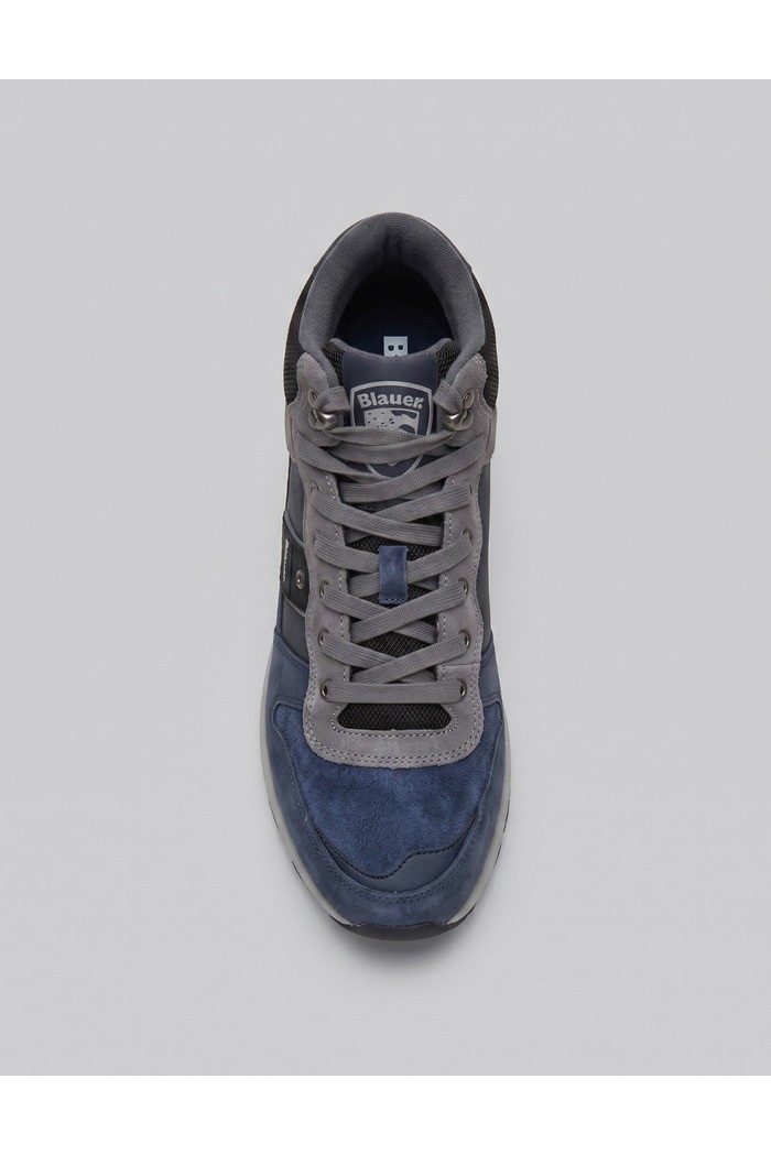 Blauer sneaker mid con scudetto OZARK04/NUS [a89a5622]