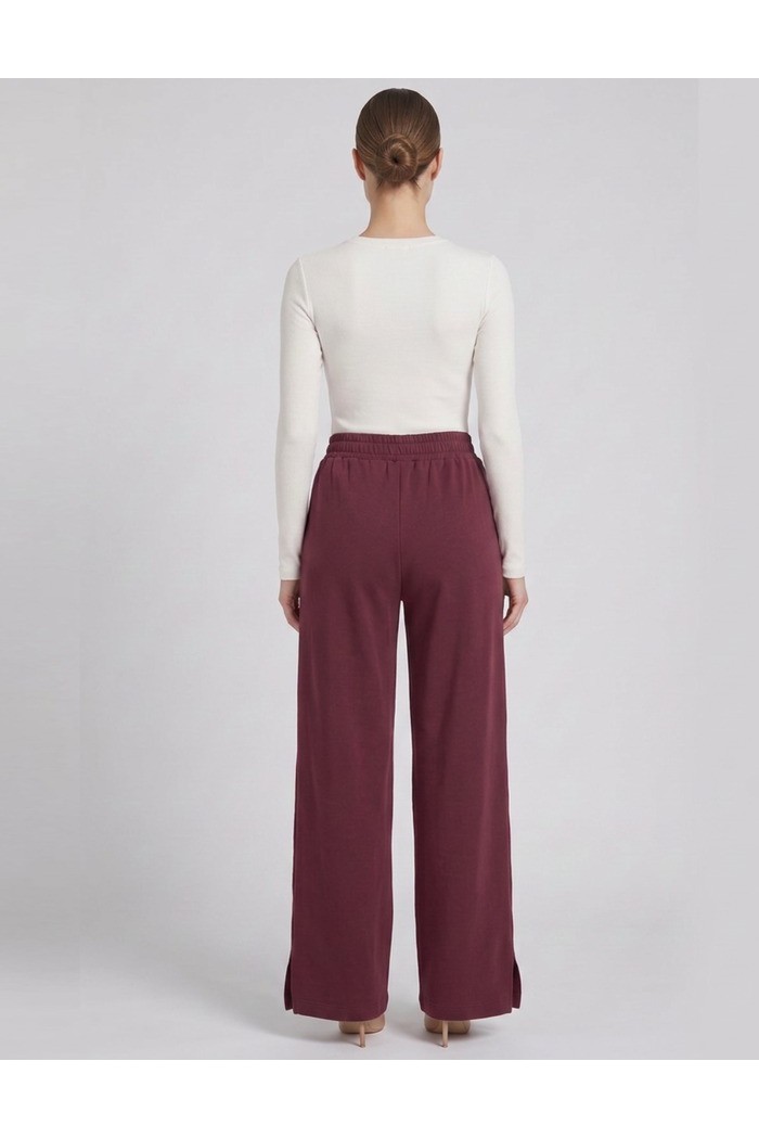 Markup pantalone in felpa interlock con spacchi MW2620011 [004d3814]