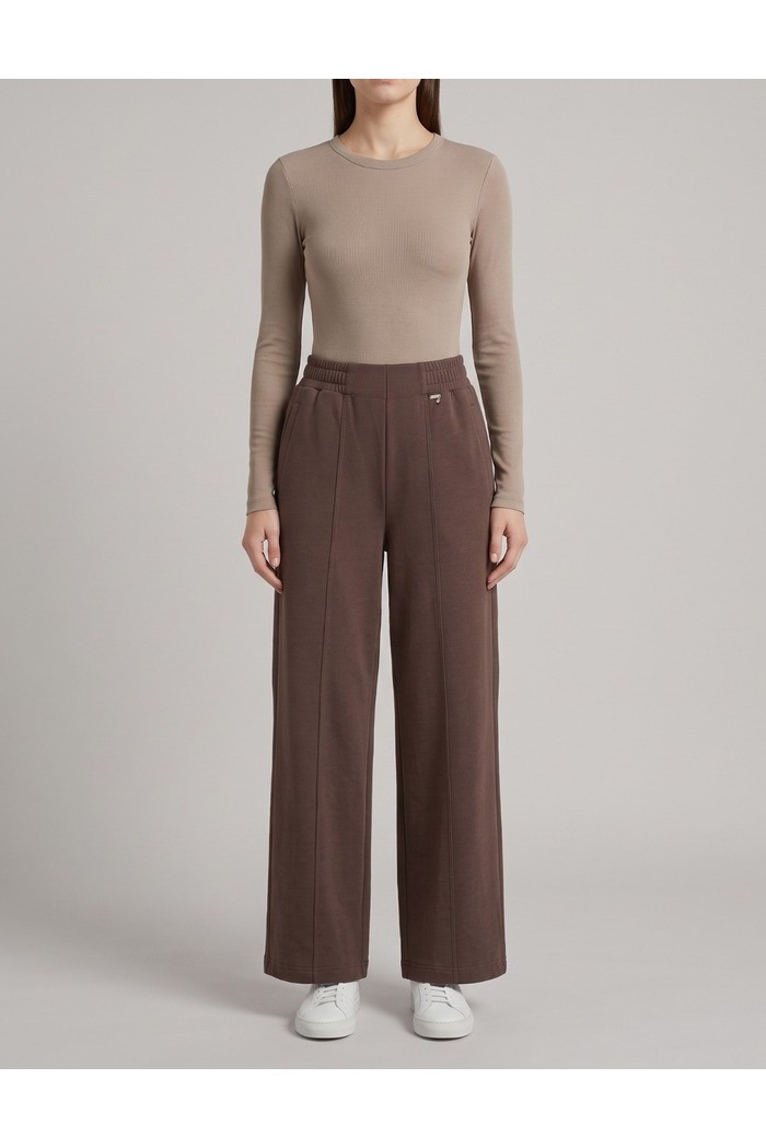 Markup pantalone in felpa interlock con spacchi MW2620011 [46596aba]