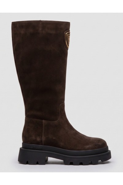 Blauer scarponcino in suede con zip KIMMEL13/SUE [5e604543]