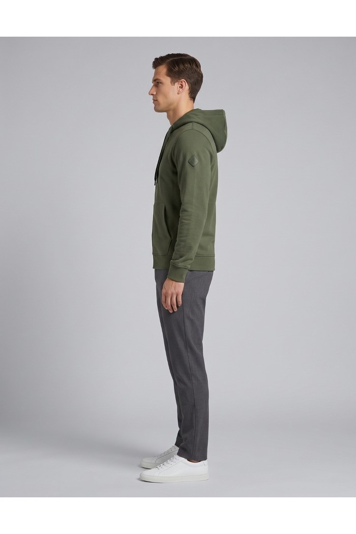 Markup felpa in misto cotone con zip e cappuccio MK22002 [8c3831da]