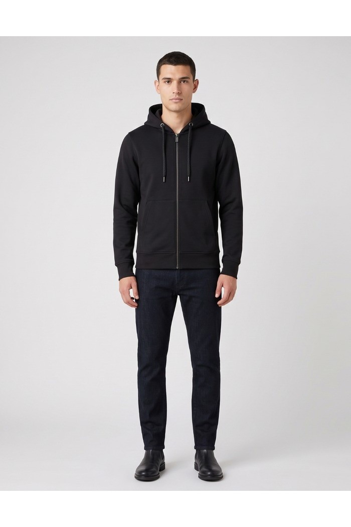 Markup felpa in misto cotone con zip e cappuccio MK22002 [255f0da3]