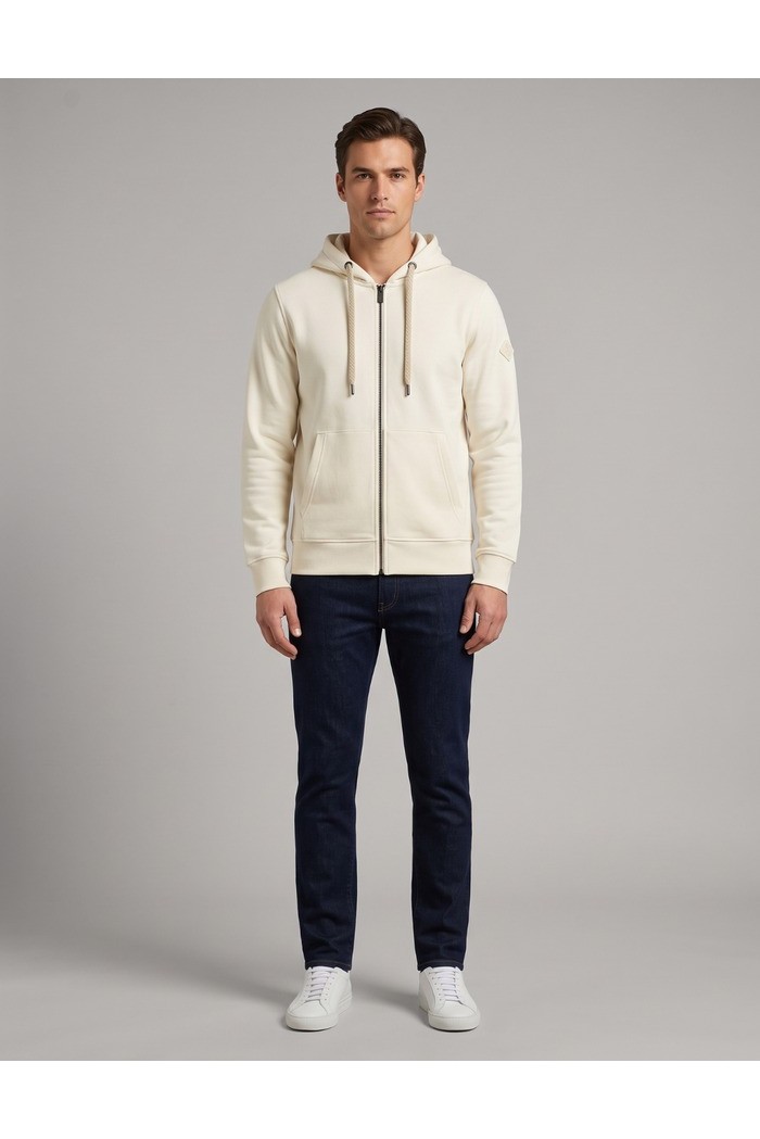 Markup felpa in misto cotone con zip e cappuccio MK22002 [496c3974]
