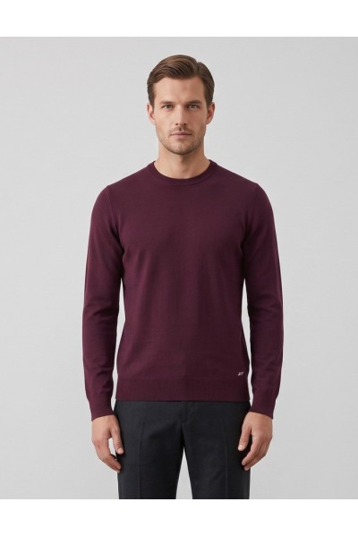 Markup maglia girocollo in misto viscosa punto riso MK9900014 [ca85a9d1]