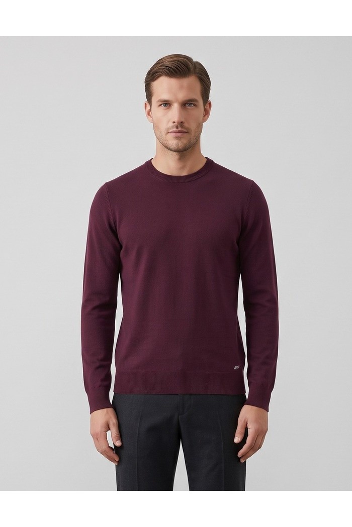 Markup maglia girocollo in misto viscosa punto riso MK9900014 [ca85a9d1]