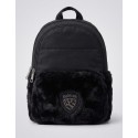 Blauer zaino in nylon ed ecopelliccia F6WAVE05/PAD [dd538236]
