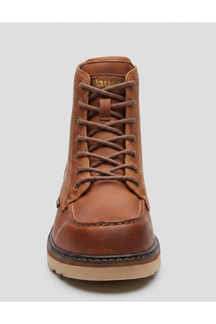 Blauer scarponcino in pelle F6NOLAN02/PUL [0c3404e9]