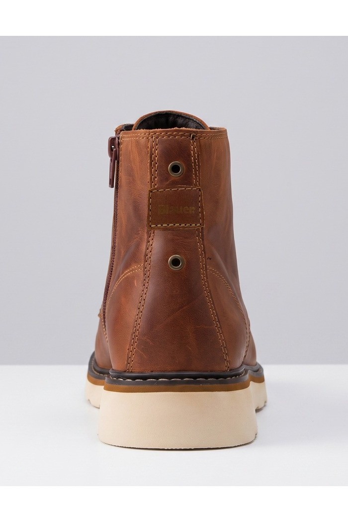 Blauer scarponcino in pelle F6NOLAN02/PUL [096443f7]
