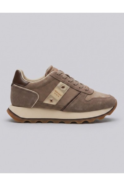 Blauer sneaker con passante logato F6MILLS01/NUS [f0d08b5e]