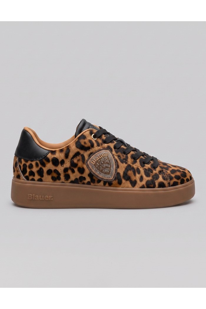 Blauer sneaker animalier F6VICTORY01/LEO [a85aa95b]