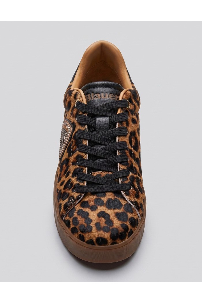 Blauer sneaker animalier F6VICTORY01/LEO [c6612b52]
