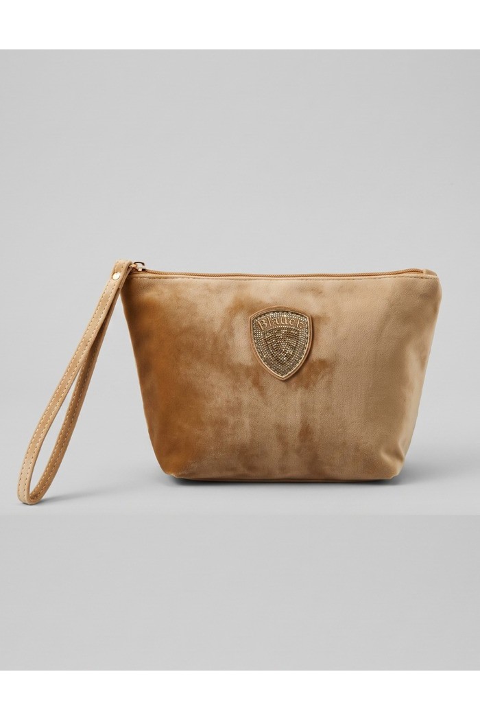 Blauer pochette in velluto F6DEBBY01/CLU [bbe2e2e7]