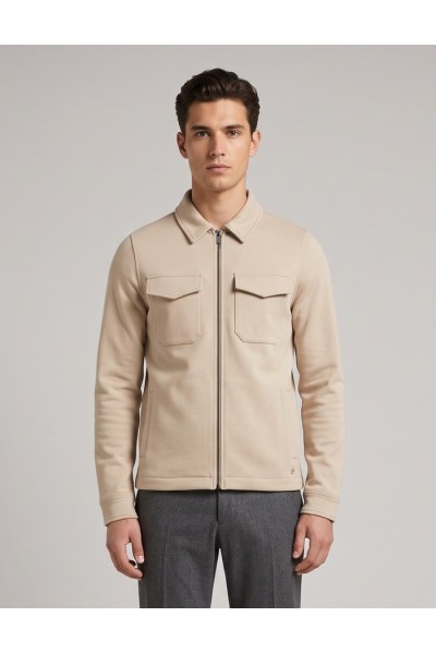 Markup felpa overshirt in misto cotone con zip MK9920007 — 805219040080443_1