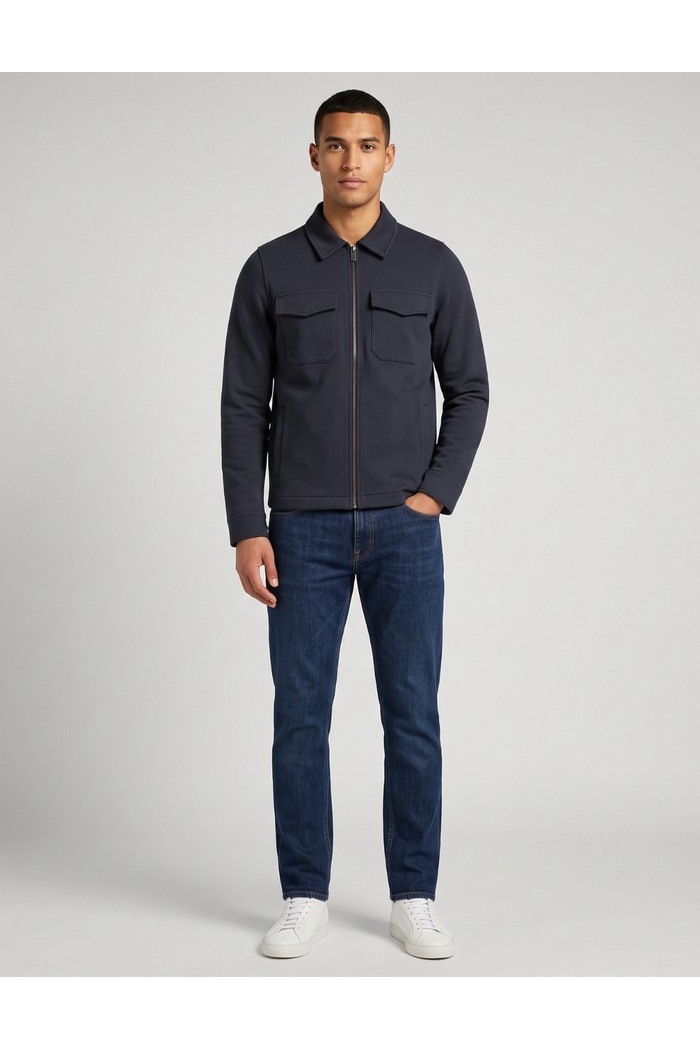Markup felpa overshirt in misto cotone con zip MK9920007 [186a152b]