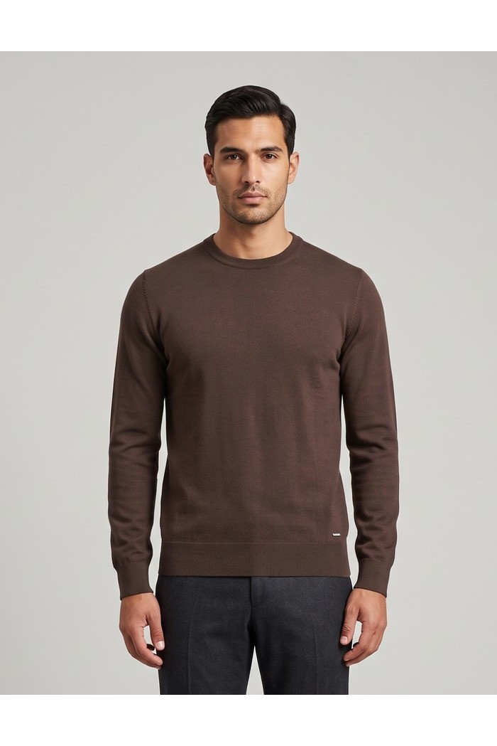 Markup maglia girocollo in misto viscosa MK20010 [690efdca]