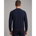 Markup maglia girocollo in cotone con intarsi a contrasto MK2900035 [ad383b57]