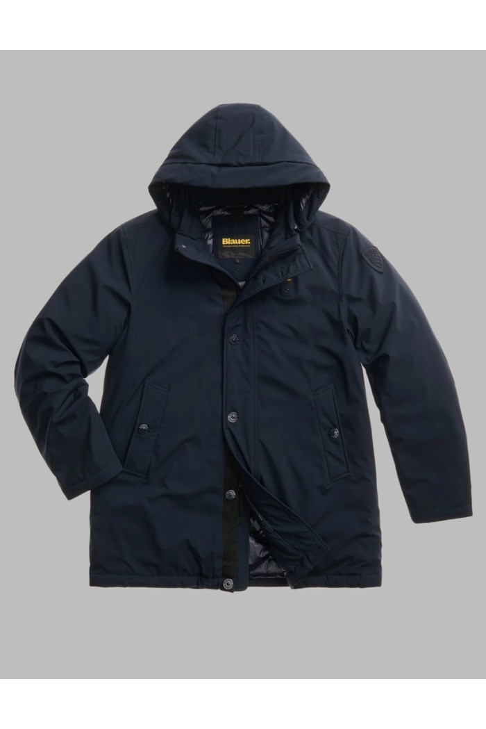Blauer parka con cappuccio removibile Chester 26WBLUK03062-005480 [1cd27142]