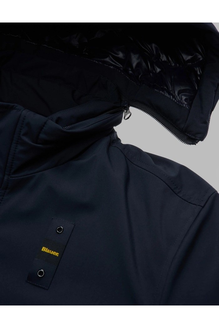 Blauer parka con cappuccio removibile Chester 26WBLUK03062-005480 [abcfb046]