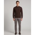 Markup maglia girocollo in cotone con intarsi a contrasto MK2900035 [d839edbe]