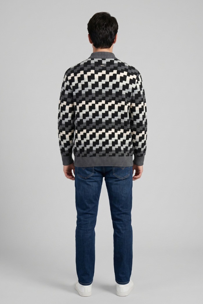 Urban Ring maglia girocollo a fantasia jacquard UR2100063 [12023e12]