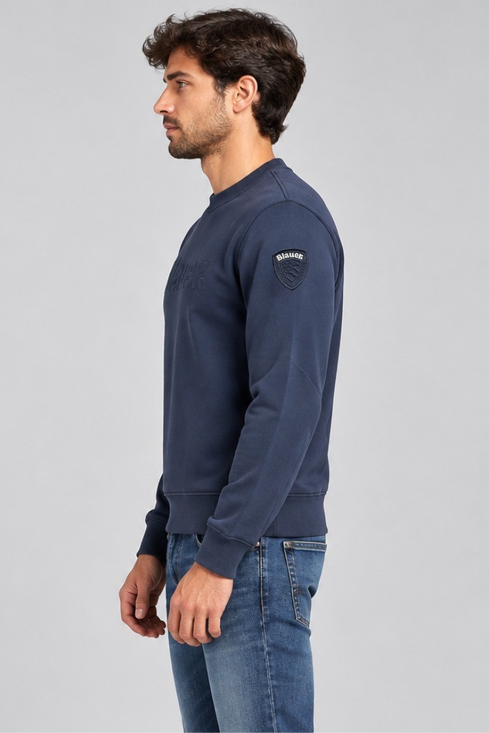 Blauer felpa girocollo classica Crosby 26WBLUF03317-007693 [1e52fcc5]