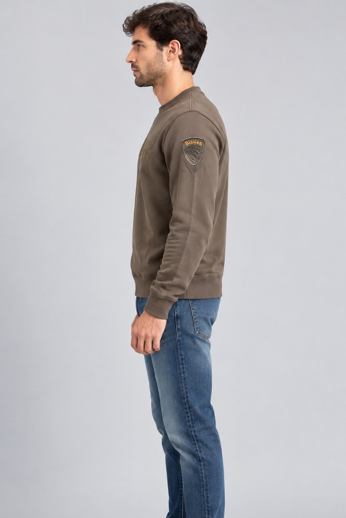 Blauer felpa girocollo classica Crosby 26WBLUF03317-007693 [dc4eeb28]