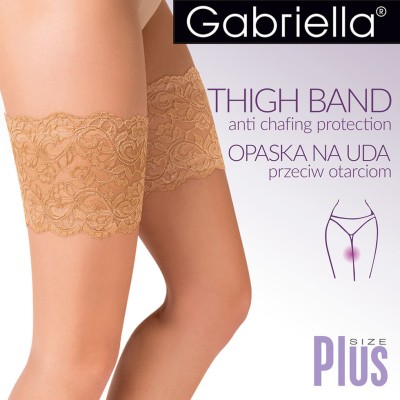 Bande in pizzo anti-sfregamento beige