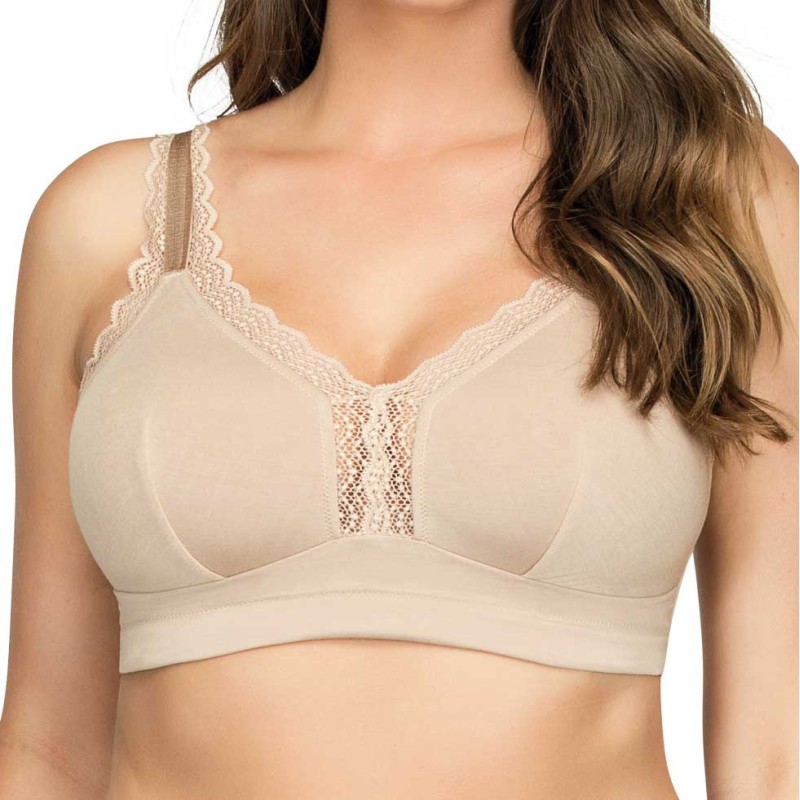 Bralette cotone Dalis beige