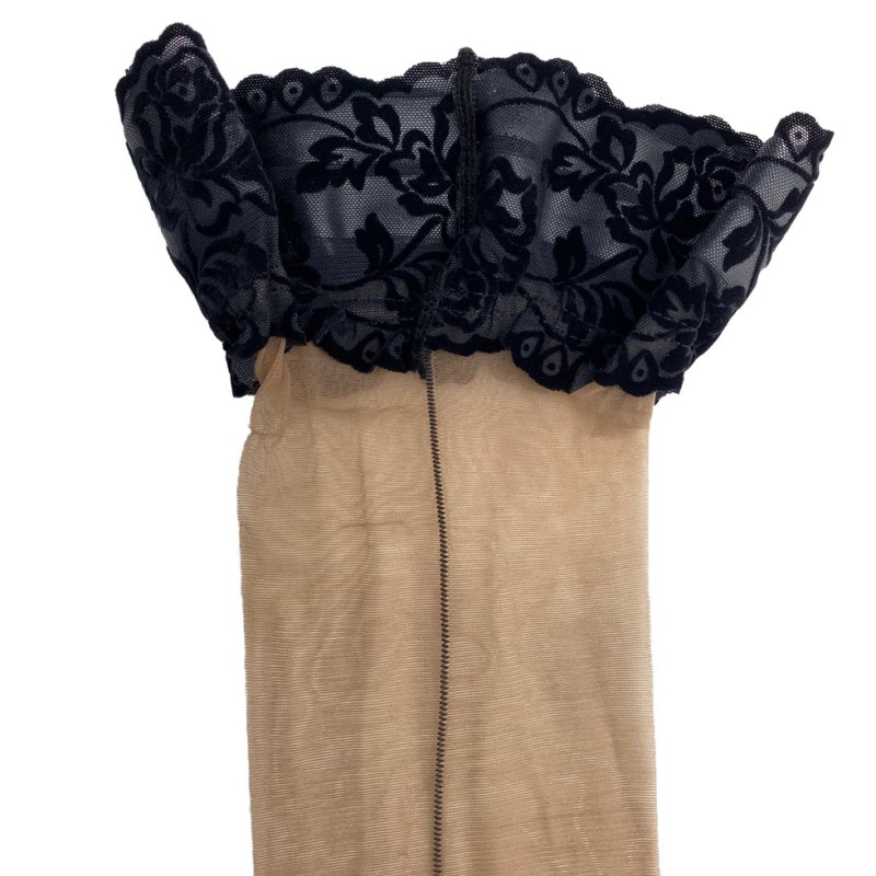 Calze autoreggenti con velluto Pretty Polly