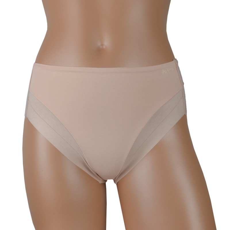 Slip modellante ventre plano in cotone -beige