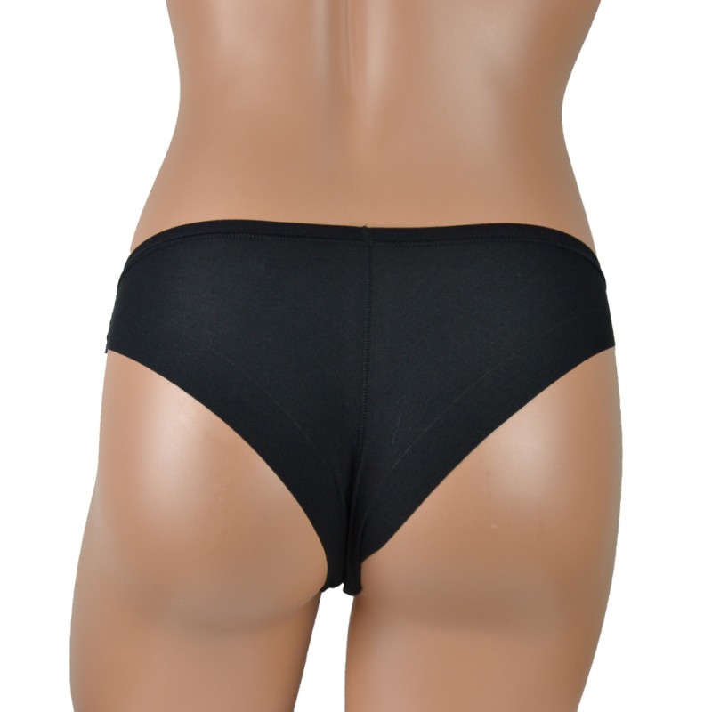 Brasiliana in cotone a vita bassa Janira nero