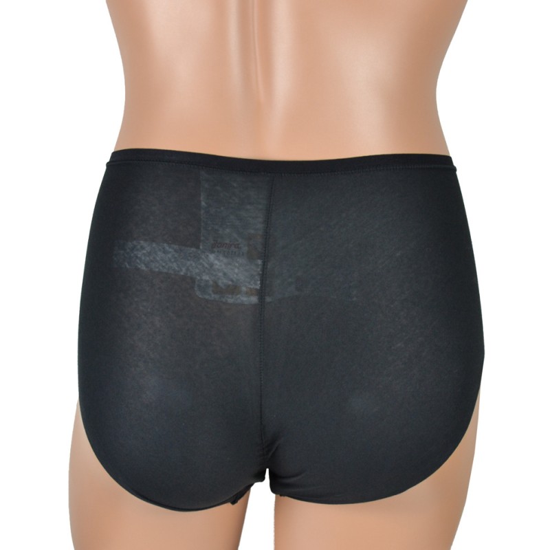 Slip contenitivo in cotone nero Janira