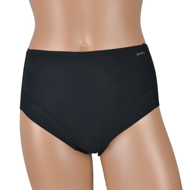 Slip contenitivo in cotone nero Janira