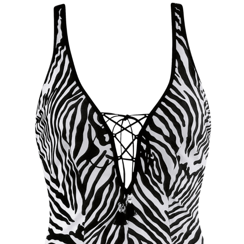 Intero animalier scollatura profonda Opera