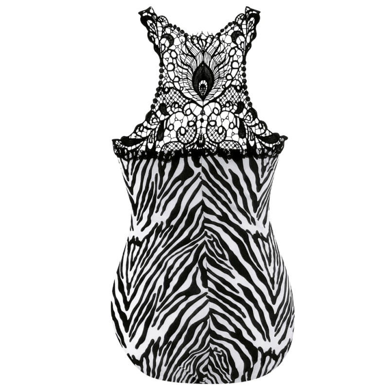 Intero animalier scollatura profonda Opera