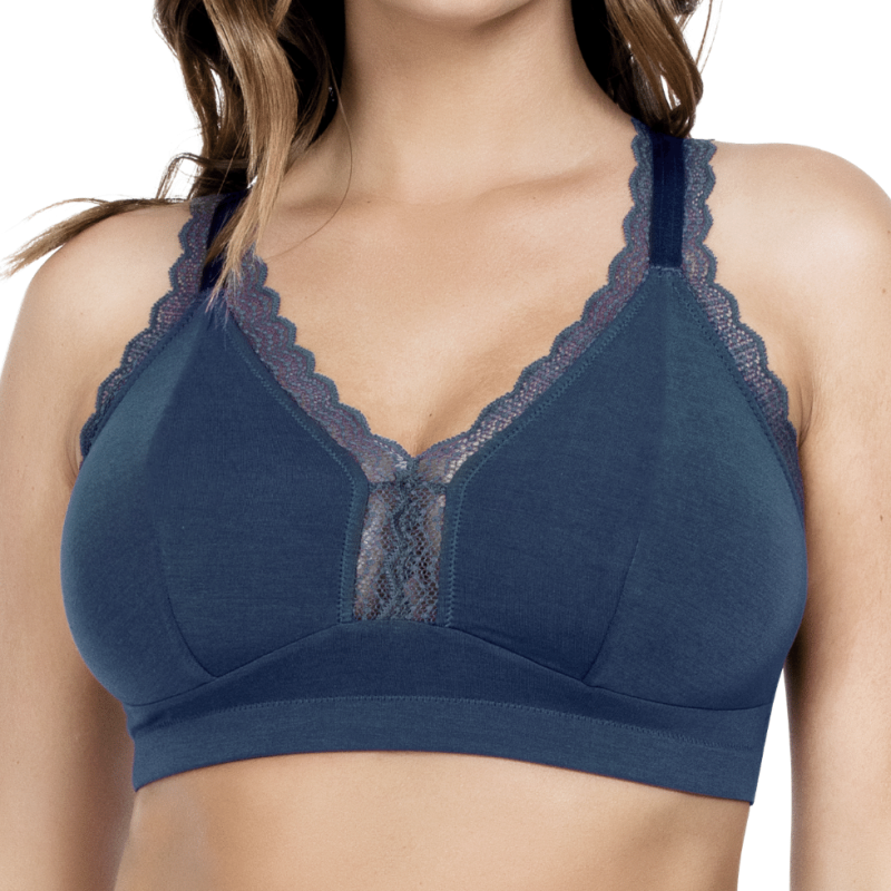 Bralette cotone Dalis blu navy