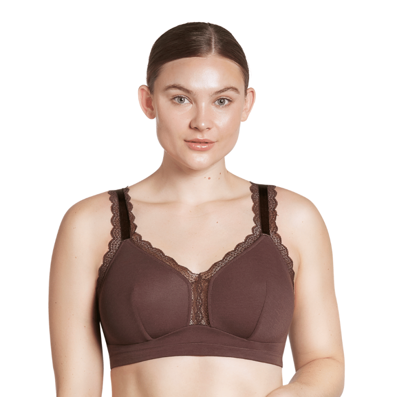 Bralette cotone Dalis deep nude