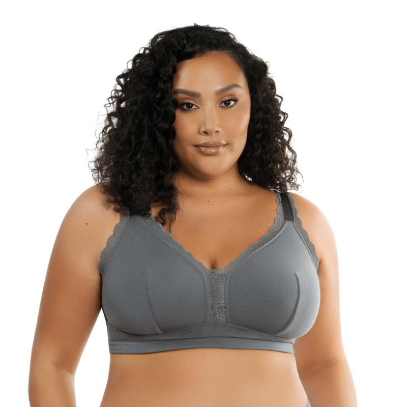 Bralette cotone Dalis grigio