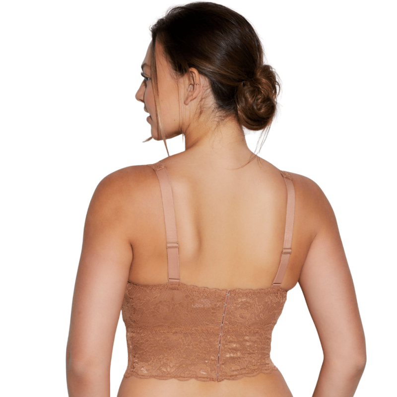 Bralette Curvy Plungie Longline rosa Cosabella