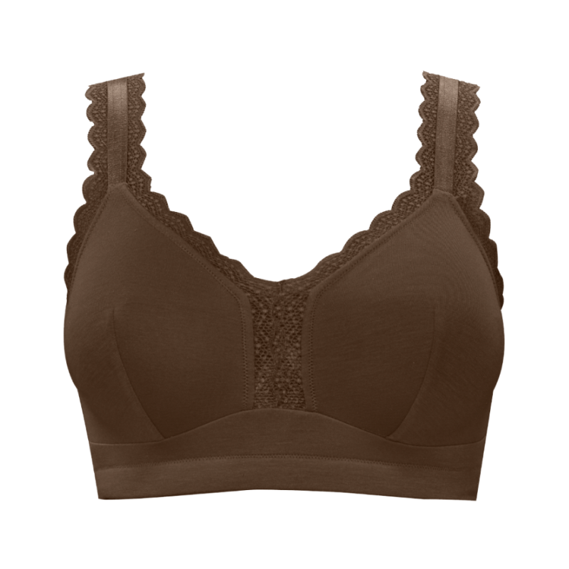 Bralette cotone Dalis deep nude