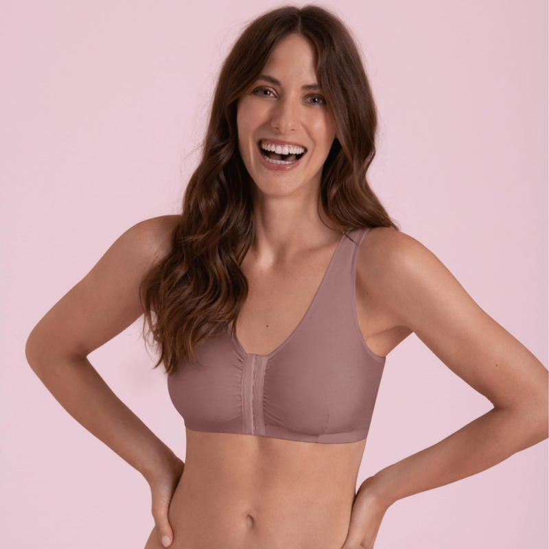 Reggiseno Hazel da protesi aperto davanti beige