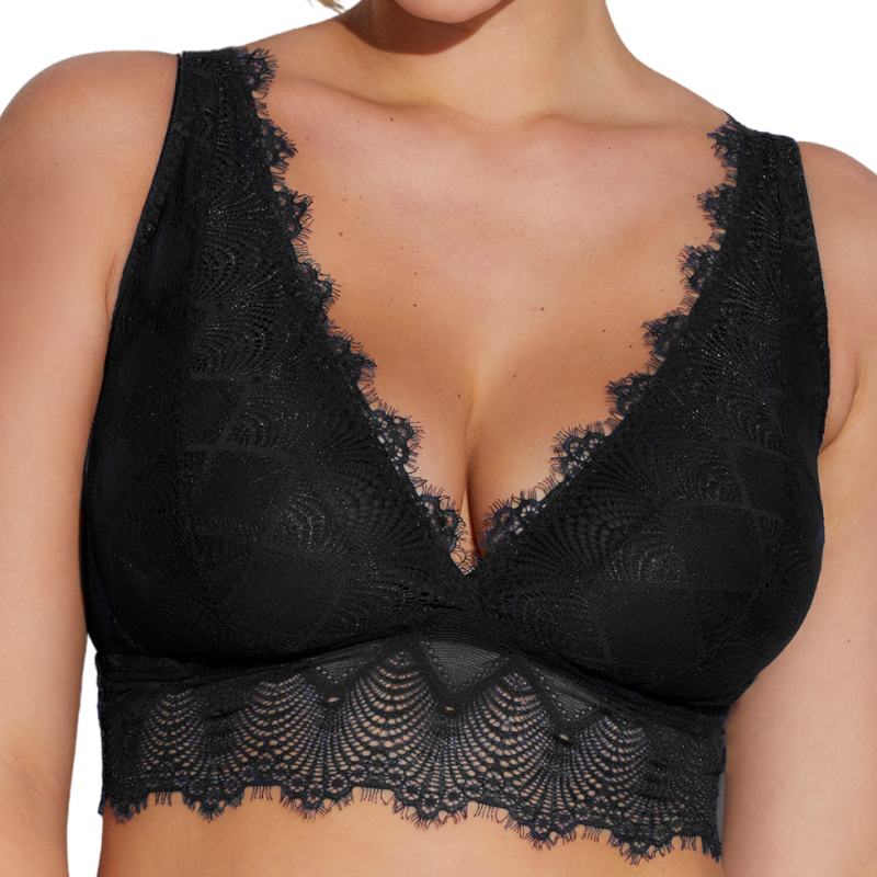 Bralette Allure nero Cosabella