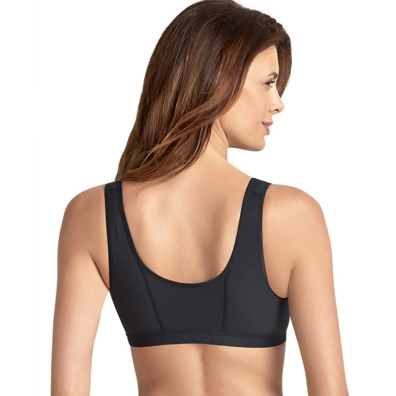 Reggiseno Isra da protesi aperto davanti nero