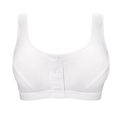 Reggiseno Isra da protesi aperto davanti bianco