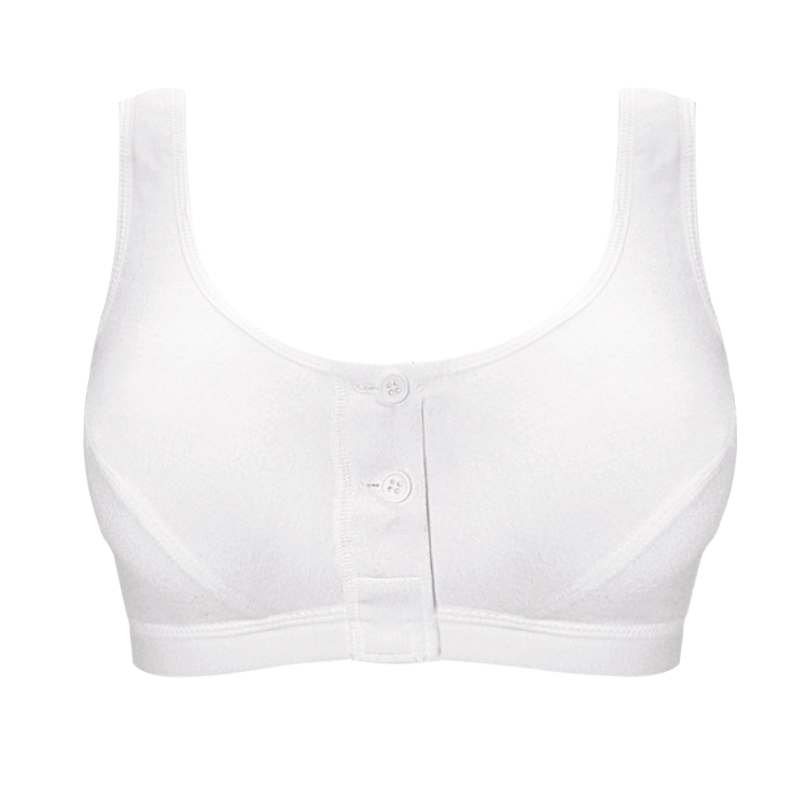Reggiseno Isra da protesi aperto davanti bianco