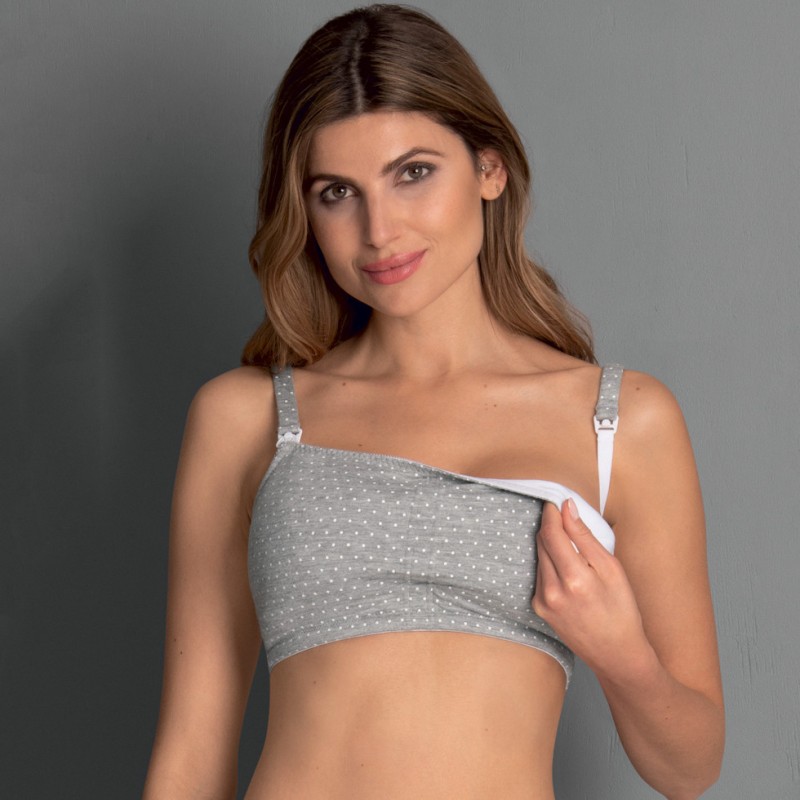 Reggiseno allattamento top in cotone