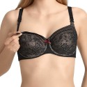 Reggiseno allattamento nero in pizzo Anita