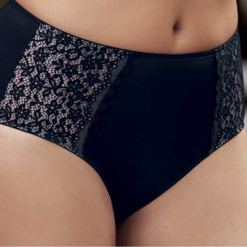 Slip a vita alta nero Havanna