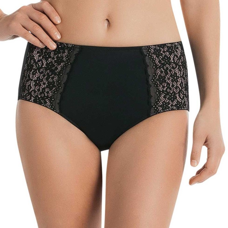 Slip a vita alta nero Havanna